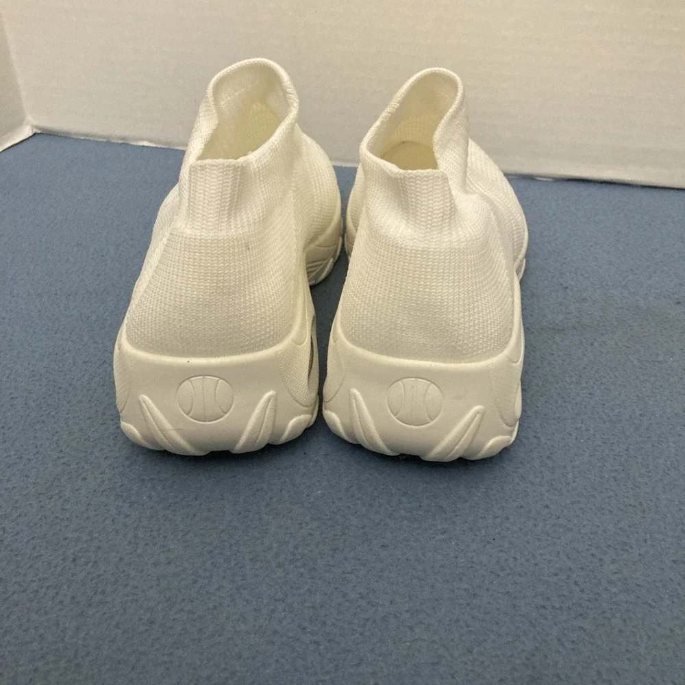 Hyper Women's White Hyperboost Memory Foam Pull-On Shoe w/Sock-Like Upper - SZ 7